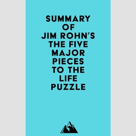 Summary of jim rohn's the five major pieces to the life puzzle