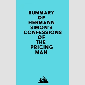 Summary of hermann simon's confessions of the pricing man