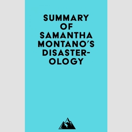 Summary of samantha montano's disasterology