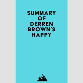 Summary of derren brown's happy