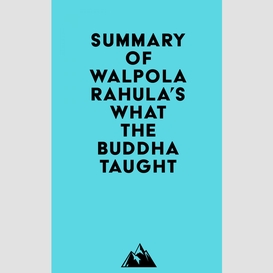Summary of walpola rahula's what the buddha taught