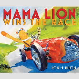 Mama lion wins the race