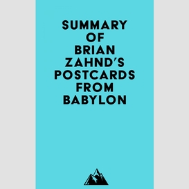Summary of brian zahnd's postcards from babylon