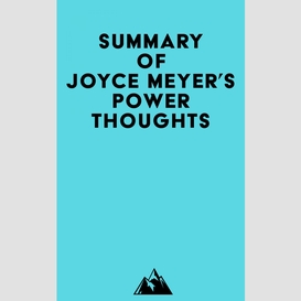 Summary of joyce meyer's power thoughts