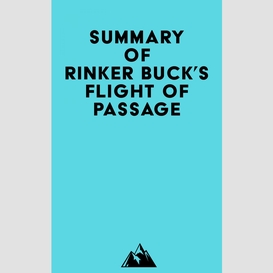 Summary of rinker buck's flight of passage