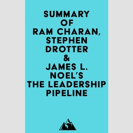 Summary of ram charan, stephen drotter & james l. noel's the leadership pipeline