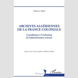 Archives algériennes de la france coloniale