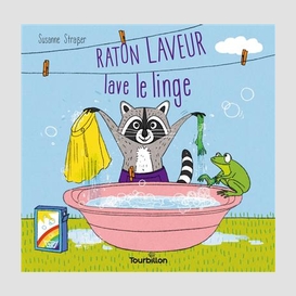 Raton laveur lave le linge