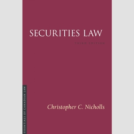 Securities law 3/e