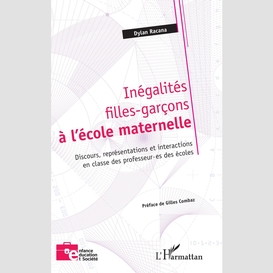 Inégalités filles-garçons à l'école maternelle