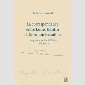 La correspondance entre louis dantin et germain beaulieu