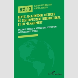 Revue amazonienne d'études du développement international et du management