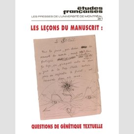Études françaises. volume 28, numéro 1, automne 1992