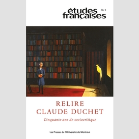 Études françaises. volume 58, numéro 3, 2022