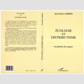 Ecologie et distributisme