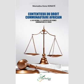 Contentieux du droit communautaire africain