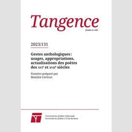 Tangence. no. 131,  2023