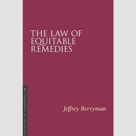The law of equitable remedies, 3/e