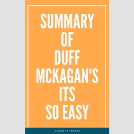 Summary of duff mckagan's its so easy