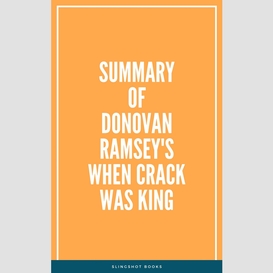 Summary of donovan ramsey's when crack was king