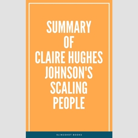 Summary of claire hughes johnson's scaling people