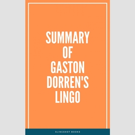 Summary of gaston dorren's lingo