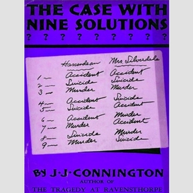 The case with nine solutions