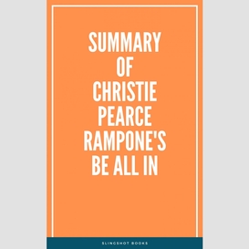 Summary of christie pearce rampone's be all in
