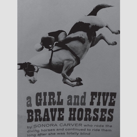 A girl and five brave horses