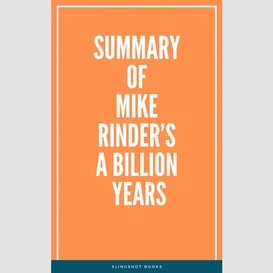 Summary of mike rinder's a billion years