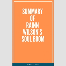 Summary of rainn wilson's soul boom