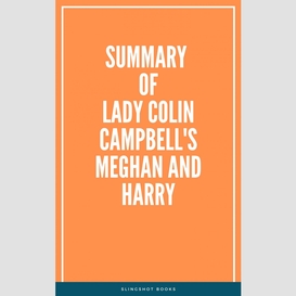 Summary of lady colin campbell's meghan and harry