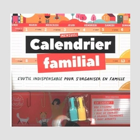 Calendrier familial mensuel 2024-2025