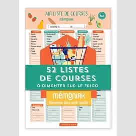 52 listes de courses memoniak