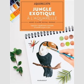 Jungle exotique a l'aquarelle