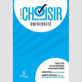 Guide choisir - université 2025