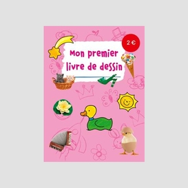 Mon premier livre de dessin (rose pale)