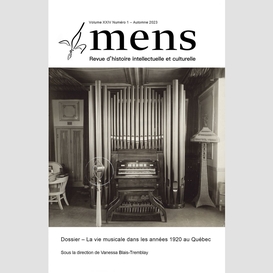 Mens. vol. 24 no. 1, automne 2023