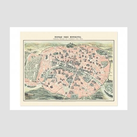 Carte nouveau paris monumental