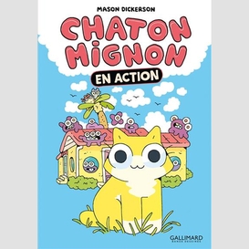 Chaton mignon en action