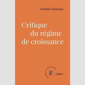 Critique du regime de croissance