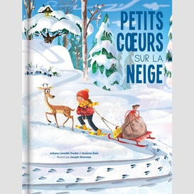 Petits coeurs sur la neige