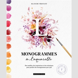 Monogrammes a l'aquarelle