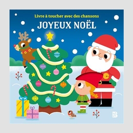 Joyeux noel livre a toucher avec des cha