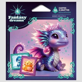 Bebes dragons 10 cartes a gratter etince