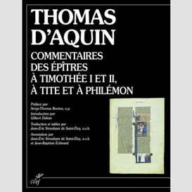 Commentaires des epitres a timothee i et ii, a tite et a philemon