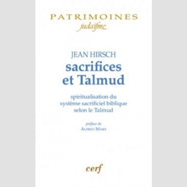 Sacrifices et talmud