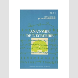 Études françaises. volume 18, numéro 1, printemps 1982