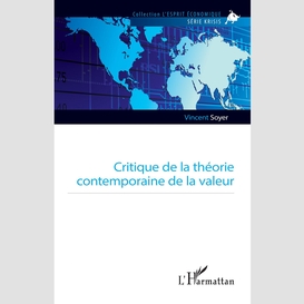 Critique de la théorie contemporaine de la valeur