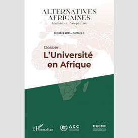 Alternatives africaines octobre 2024 numéro 1